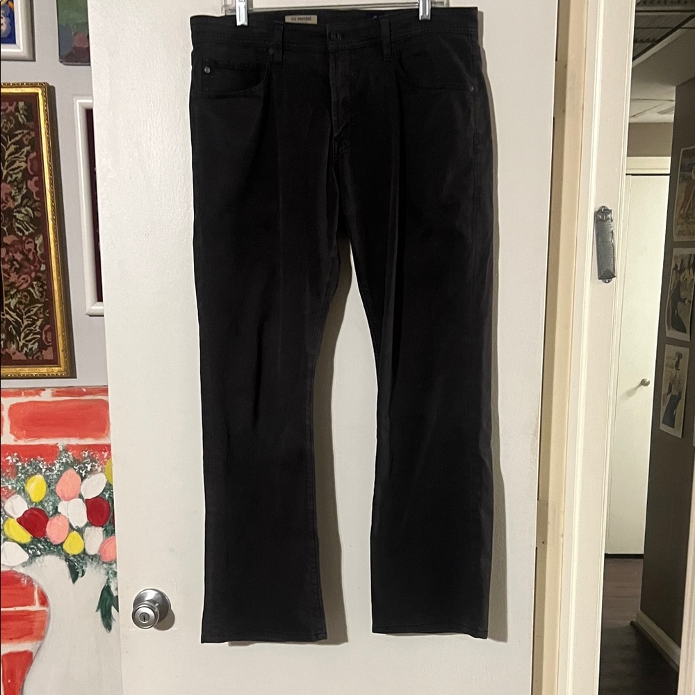 Ag Adriano Goldschmied dark gray “the protege” straight leg jeans